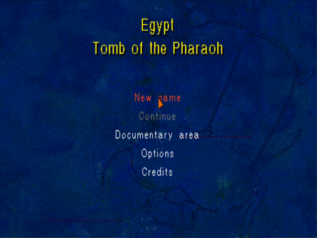 Egypt 1156 B.C. : Tomb of the Pharaoh — Title screen