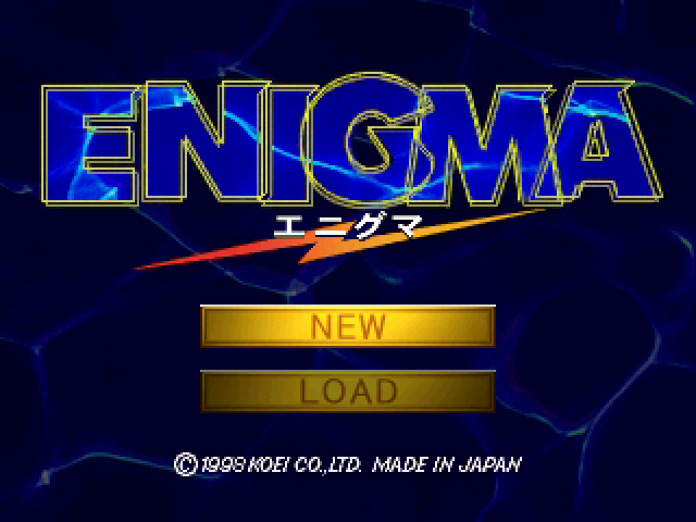 Enigma — Title screen