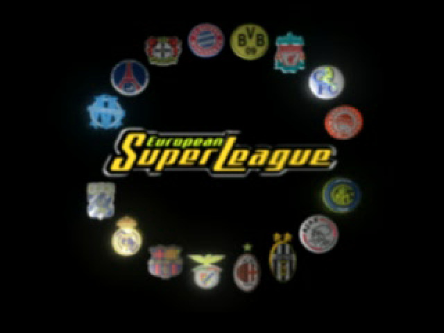 European Super League — Title screen