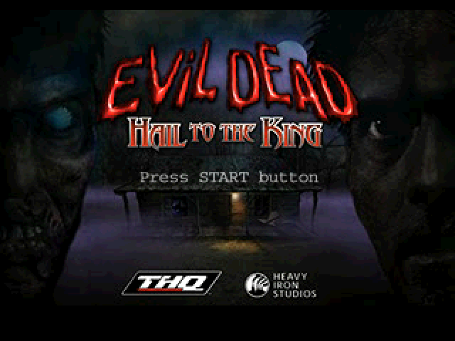 Evil Dead : Hail to the King — Title screen