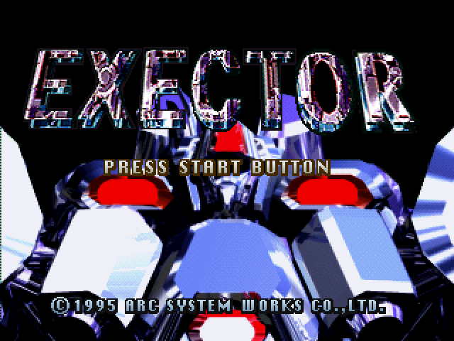 Exector — Title screen