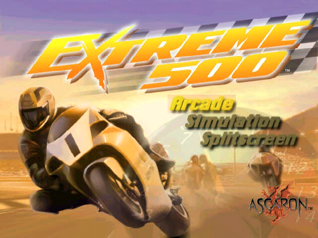 Extreme 500 — Title screen