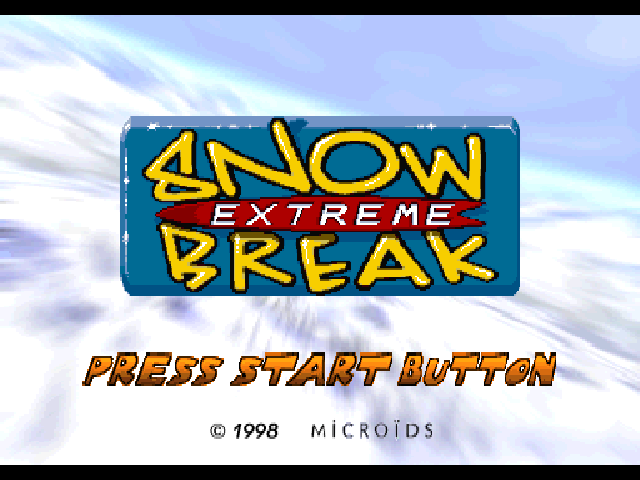 Extreme Snow Break — Title screen