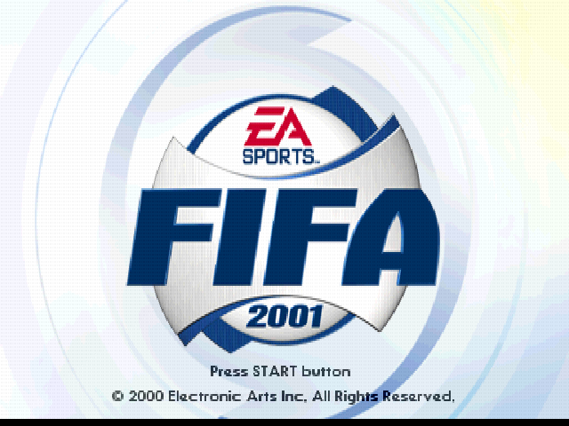 FIFA 2001 — Title screen