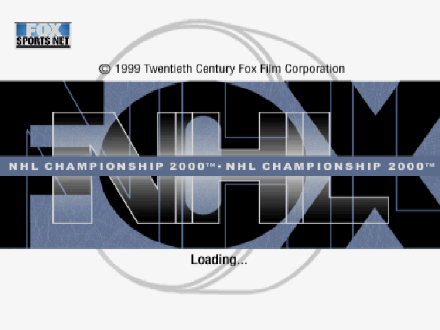 FOX Sports NHL Championship 2000 — Title screen