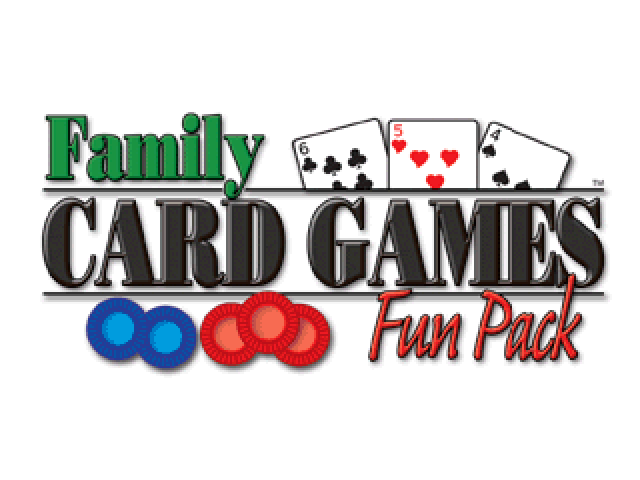 Family Card Games Fun Pack — Title screen