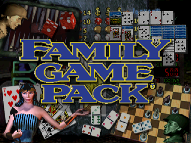 Family Game Pack — Title screen
