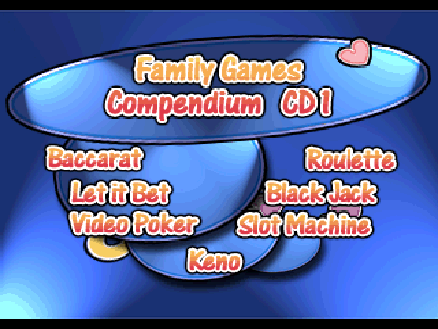 Family Games Compendium — Title screen