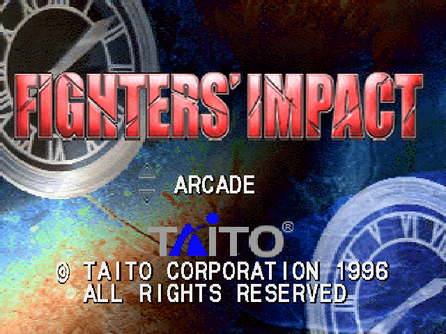 Fighters' Impact — Title screen