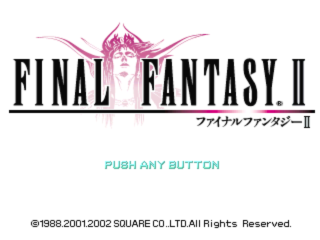 Final Fantasy Origins : Final Fantasy II — Title screen