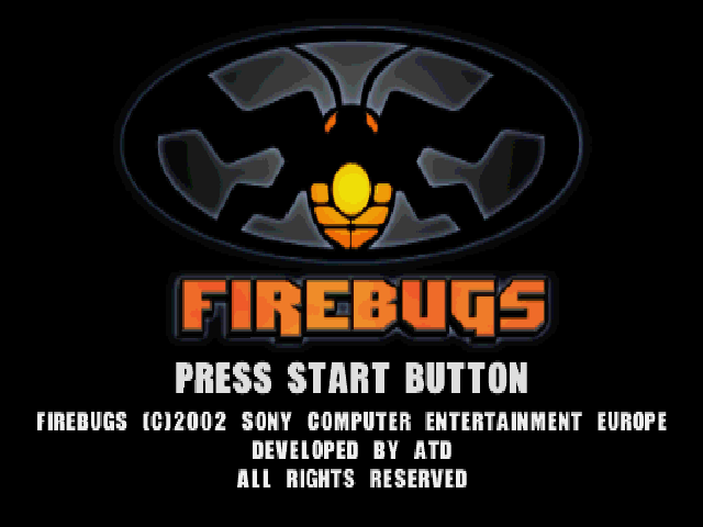Firebugs — Title screen