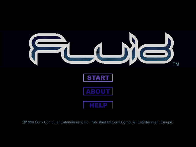 Fluid — Title screen