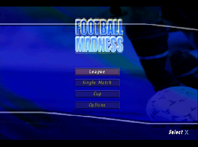 Football Madness — Title screen