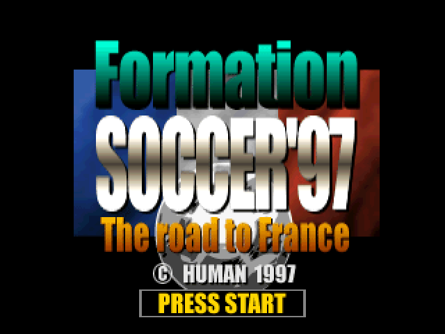 Formation Soccer '97 : The Road to France — Title screen