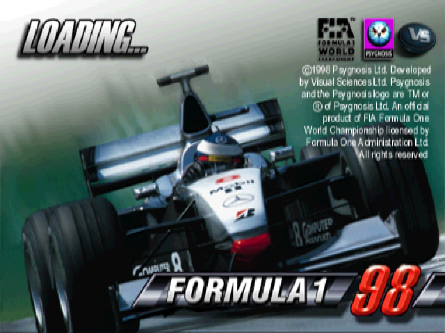 Formula 1 '98 — Title screen