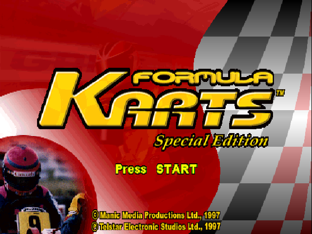 Formula Karts : Special Edition — Title screen