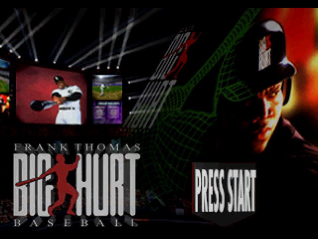 Frank Thomas Big Hurt Baseball — Title screen