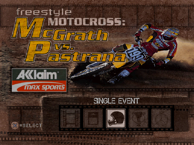 Freestyle Motocross : McGrath vs. Pastrana — Title screen