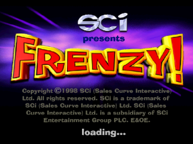 Frenzy! — Title screen