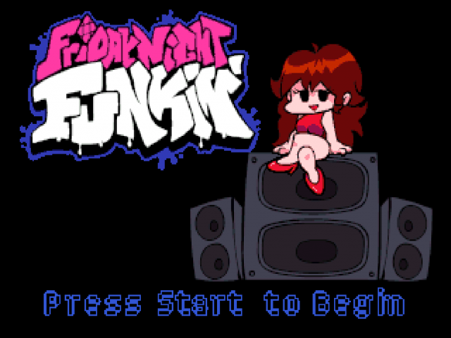 Friday Night Funkin — Title screen