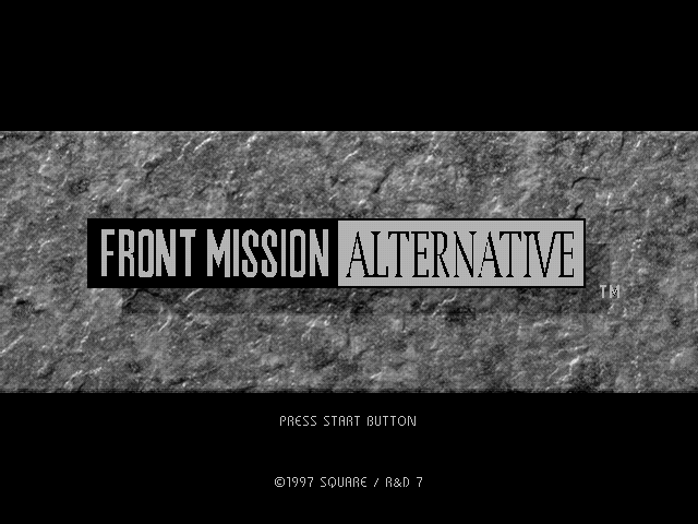 Front Mission Alternative — Title screen