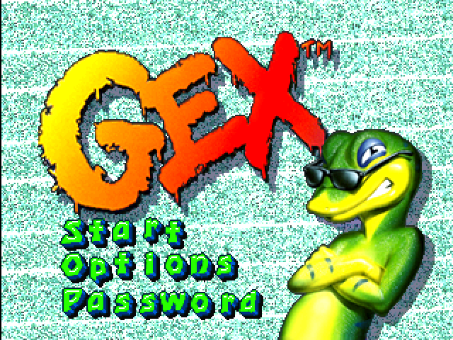 Gex — Title screen