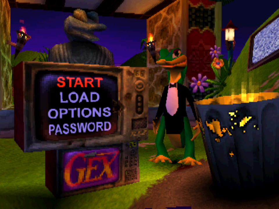 Gex : Enter the Gecko — Title screen