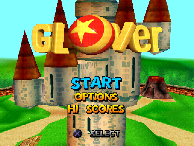 Glover — Title screen