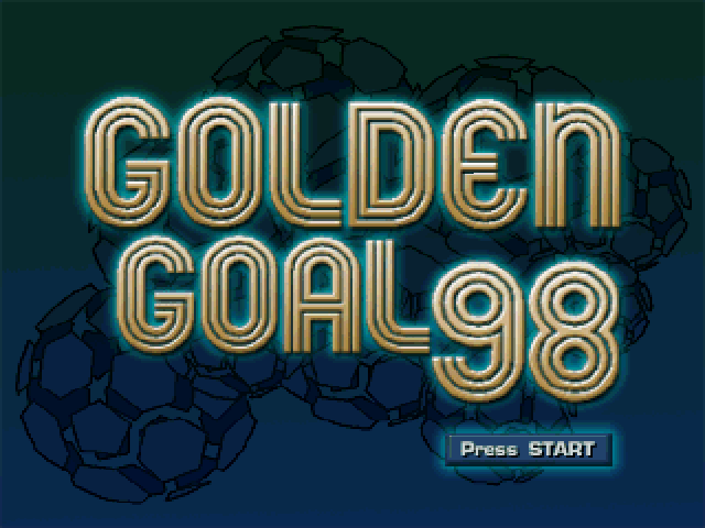 Golden Goal 98 — Title screen