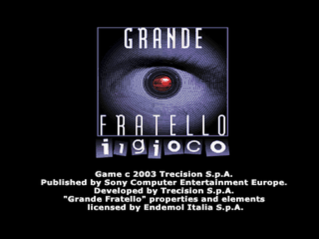 Grande Fratello : Il Gioco — Title screen