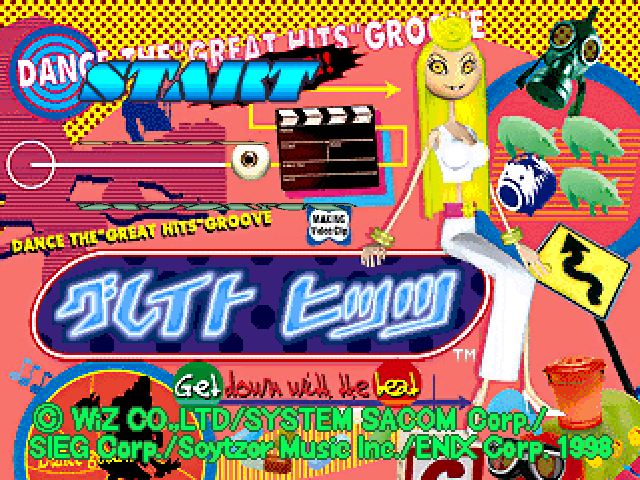 Great Hits : Get Down with the Beat — Title screen