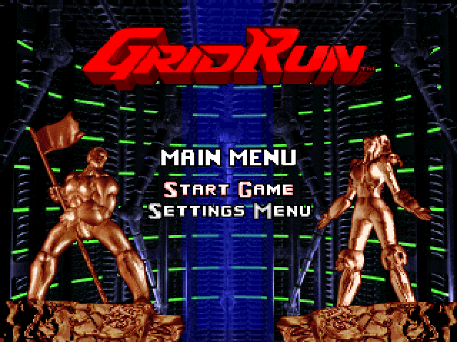Grid Run — Title screen