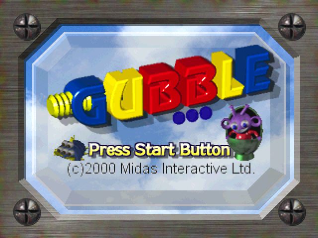 Gubble — Title screen