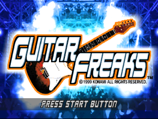 Guitar Freaks — Title screen