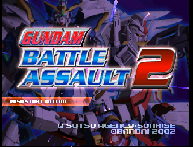 Gundam Battle Assault 2 — Title screen