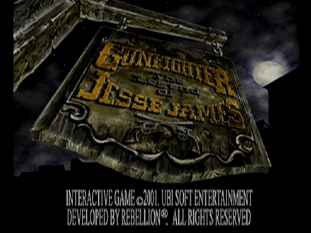 Gunfighter : The Legend of Jesse James — Title screen
