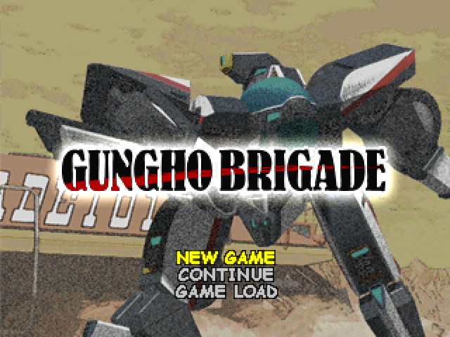 Gungho Brigade — Title screen