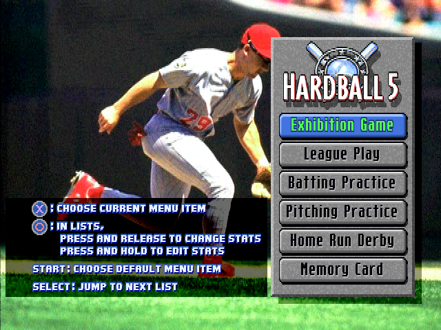 HardBall 5 — Title screen
