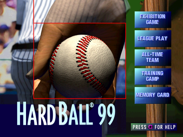 HardBall '99 — Title screen