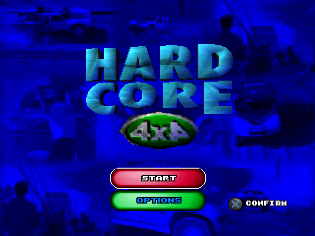 Hardcore 4X4 — Title screen
