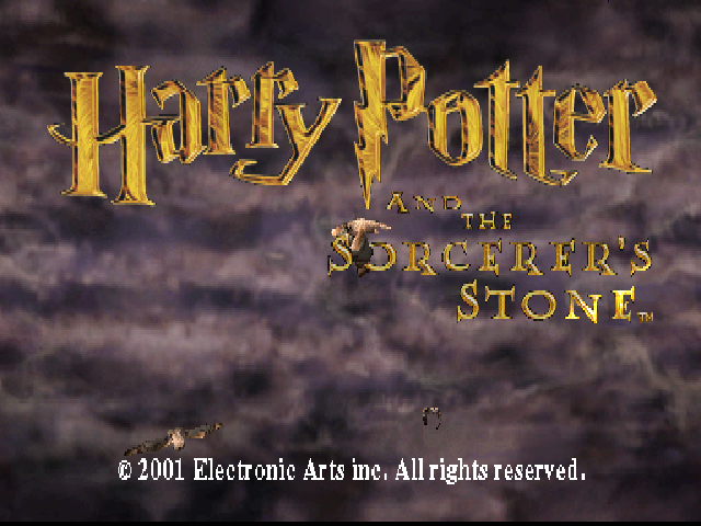 Harry Potter and the Sorcerer's Stone — Title screen