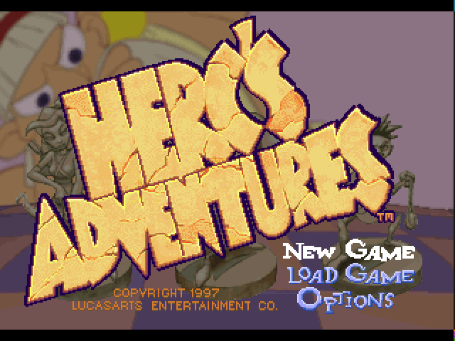 Herc's Adventures — Title screen
