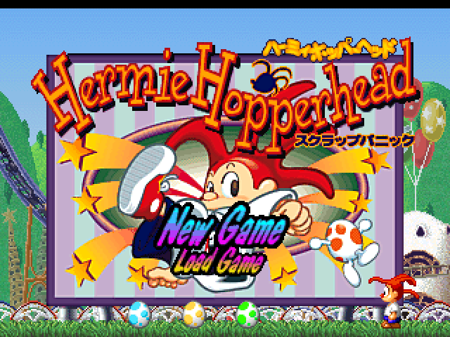 Hermie Hopperhead : Scrap Panic — Title screen