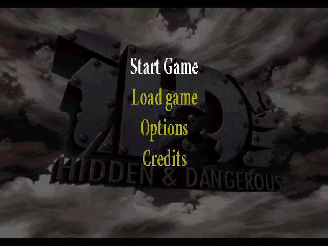 Hidden & Dangerous — Title screen