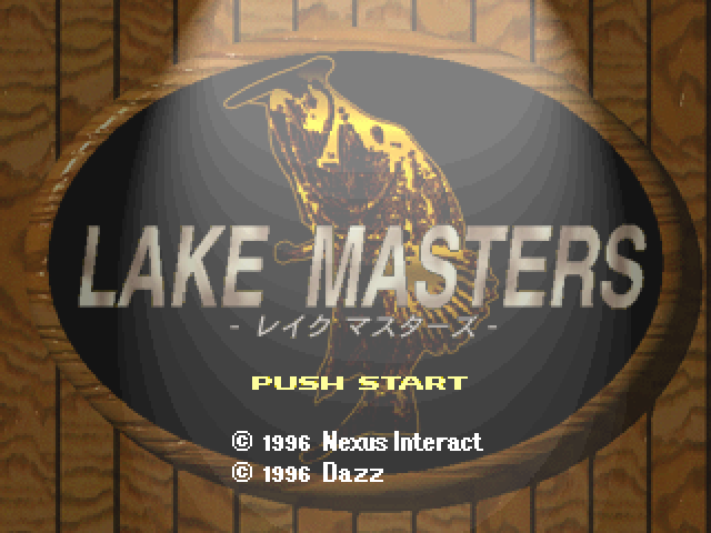Honkakuha Bass Fishing Game : Lake Masters — Title screen