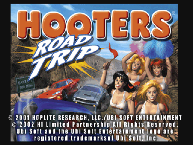 Hooters Road Trip — Title screen
