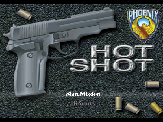 Hot Shot — Title screen