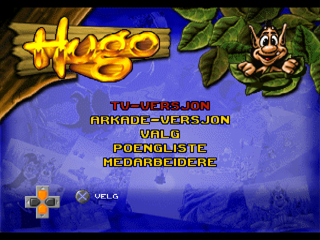 Hugo — Title screen