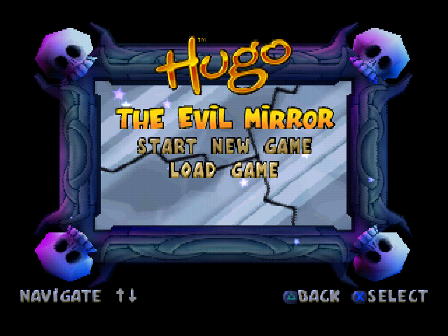 Hugo : The Evil Mirror — Title screen