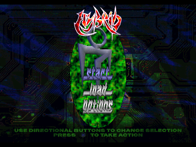 Hybrid — Title screen